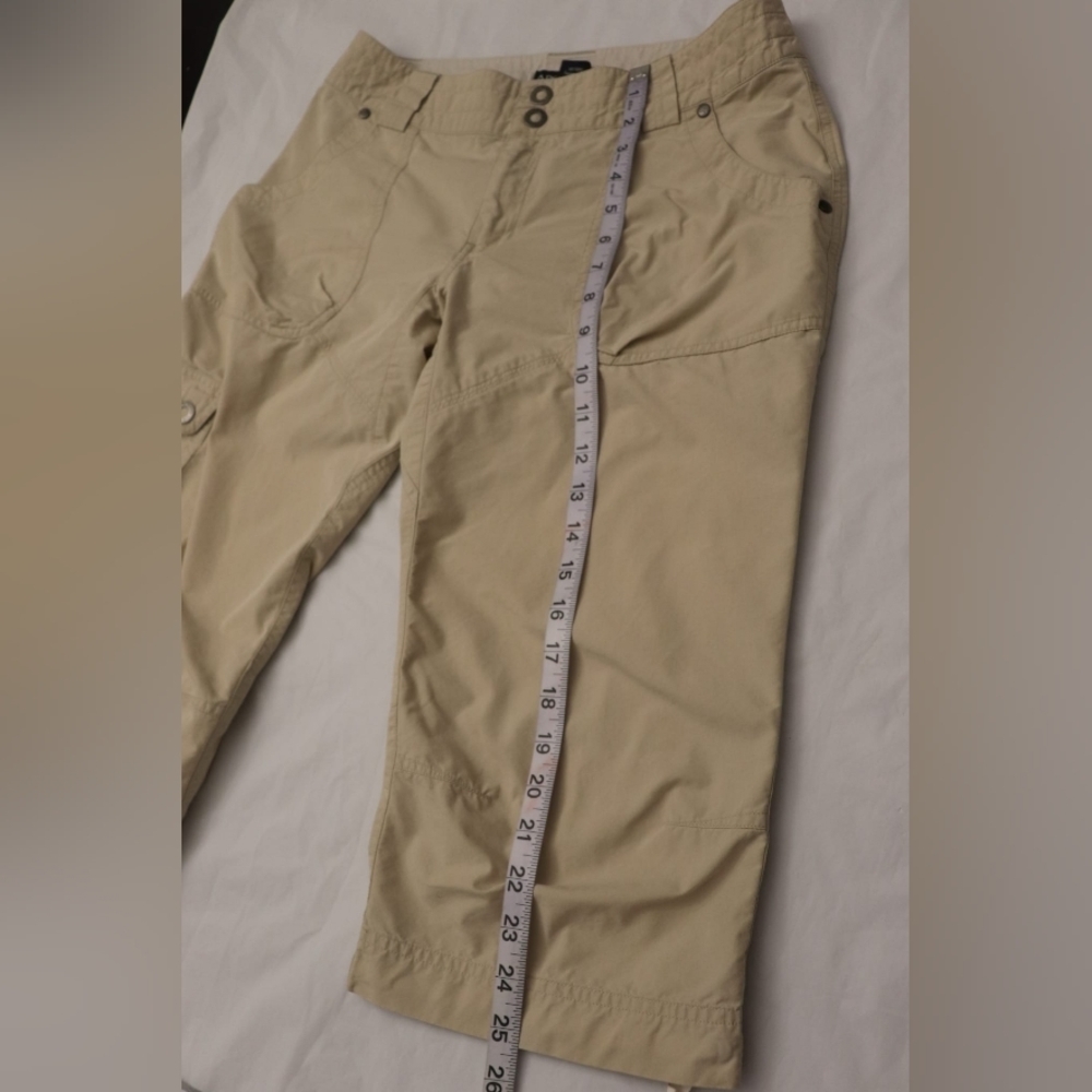 Arcteryx  Women's Bridge Pant. Tan/Grey Color. Size 4.